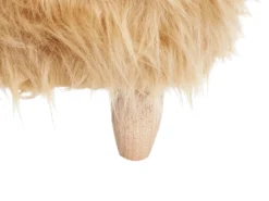 Dyrepuf WOOLLY Kunstig pels Sand Beige Næsehorn