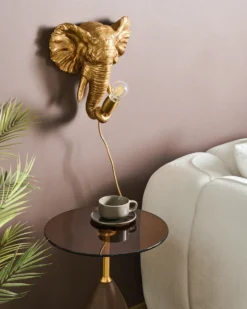 Elefant Væglampe ELEPHANTI Guld