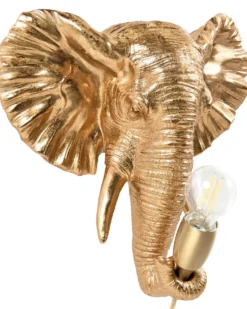 Elefant Væglampe ELEPHANTI Guld