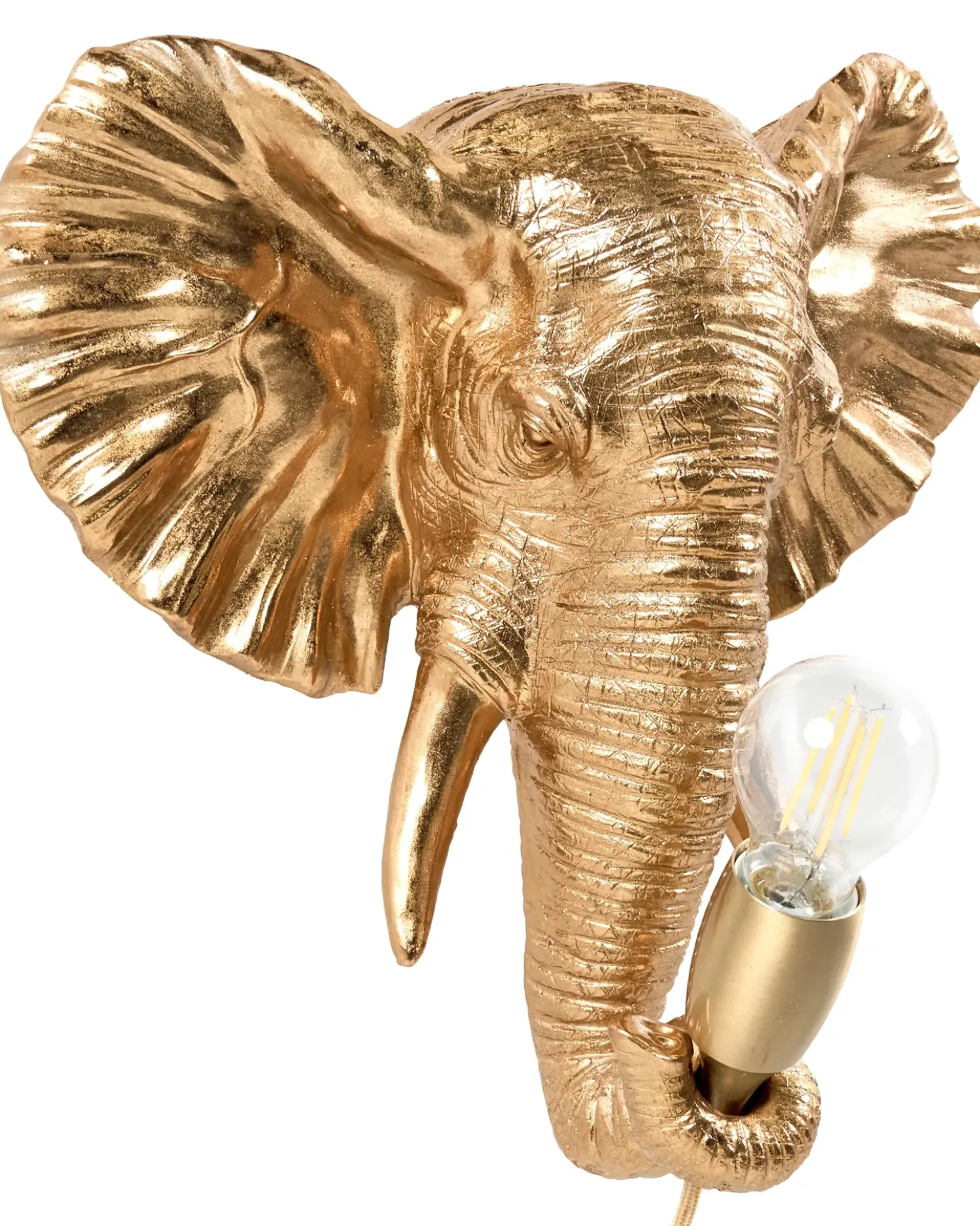 Elefant Væglampe ELEPHANTI Guld
