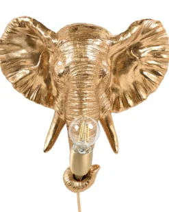 Elefant Væglampe ELEPHANTI Guld
