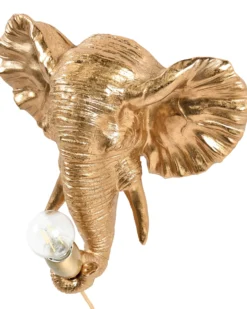Elefant Væglampe ELEPHANTI Guld