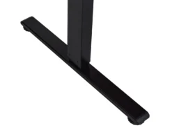 Elektrisk justerbart hjørneskrivebord DESTINES Sort 160 cm 109 cm Venstrevendt