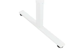 Elektrisk justerbart hjørneskrivebord DESTINES Hvid 160 cm 109 cm Venstrevendt