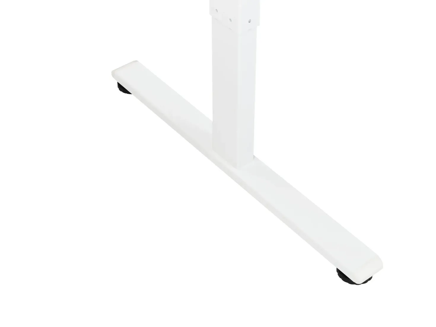 Elektrisk justerbart hjørneskrivebord DESTINES Hvid 160 cm 109 cm Venstrevendt