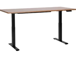 Elektrisk justerbart hæve sænkebord DESTINES Brun/sort 180 cm 80 cm