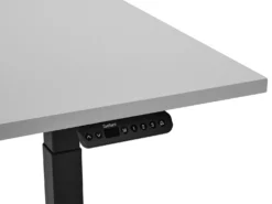 Elektrisk justerbart hæve sænkebord DESTINES Grå/sort 160 cm 72 cm