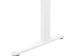 Elektrisk justerbart hæve sænkebord KENLY Brun/hvid 120 cm 60 cm med USB-port