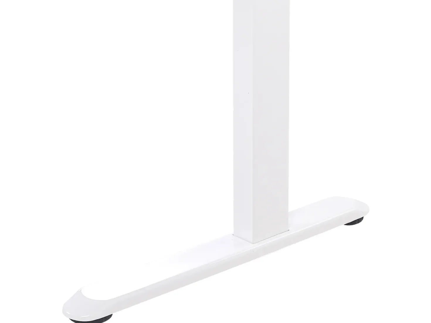 Elektrisk justerbart hæve sænkebord KENLY Brun/hvid 120 cm 60 cm med USB-port