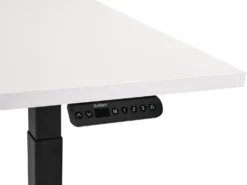 Elektrisk justerbart hæve sænkebord DESTINES Hvid/sort 180 cm 80 cm