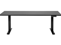 Elektrisk justerbart hæve sænkebord DESTINES Sort 180 cm 80 cm