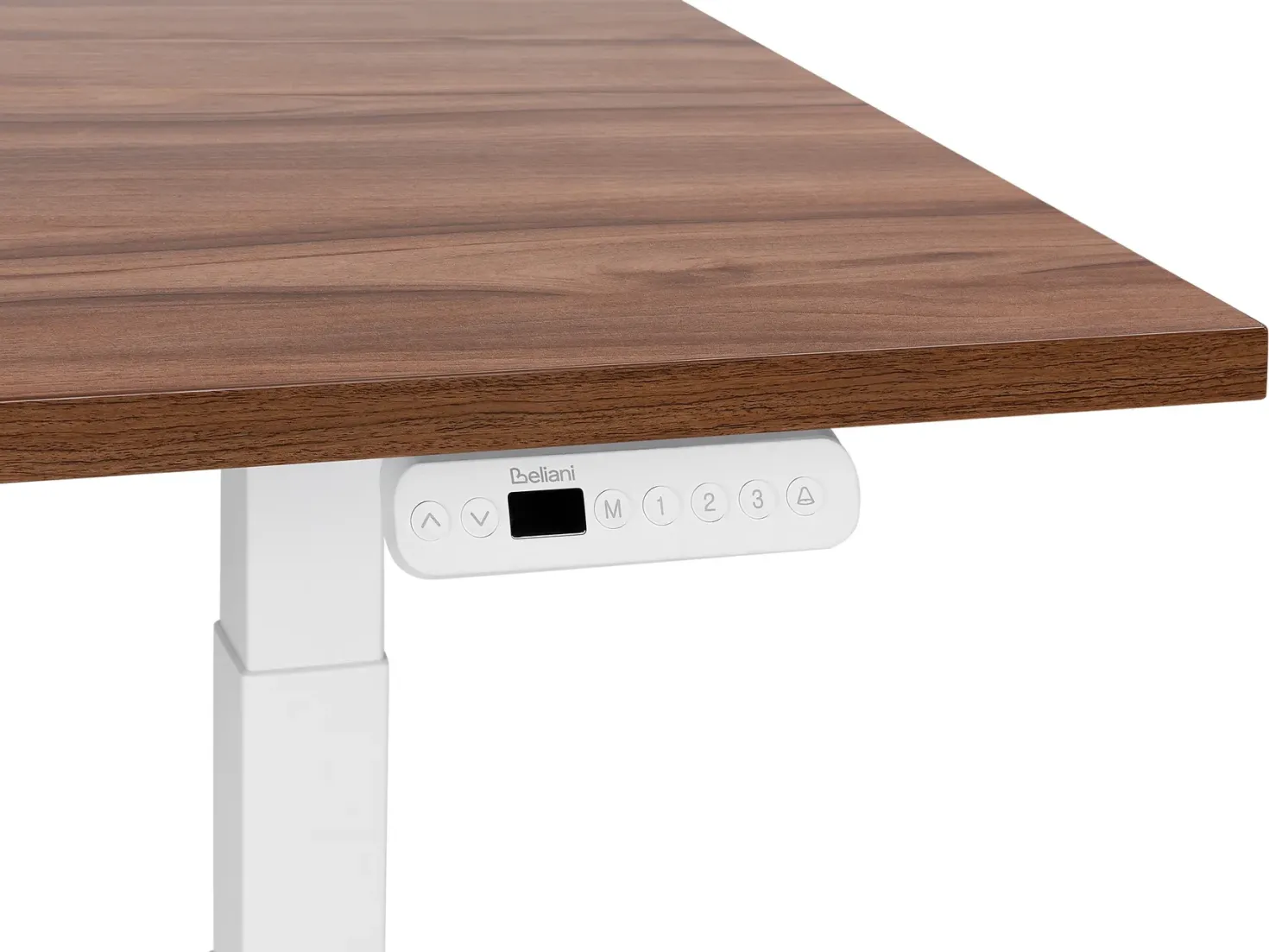 Elektrisk justerbart hæve sænkebord DESTINES Brun/hvid 180 cm 80 cm