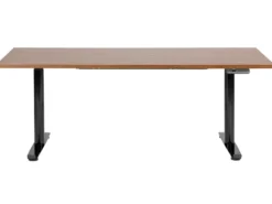 Elektrisk justerbart hæve sænkebord DESTINAS Brun/sort 180 cm 80 cm