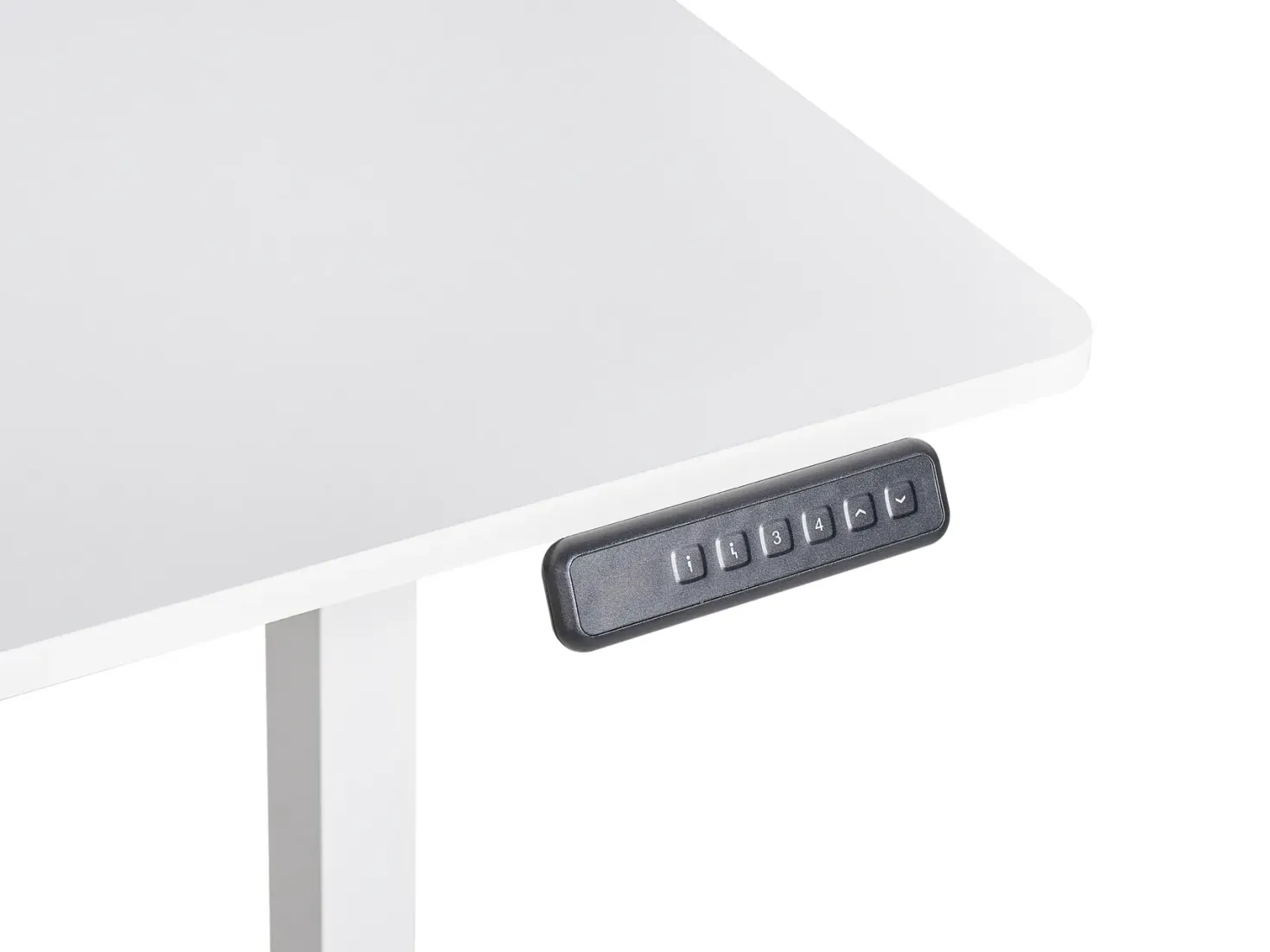 Elektrisk justerbart hæve sænkebord TAVARES Hvid 120 cm 60 cm