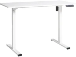 Elektrisk justerbart hæve sænkebord TAVARES Hvid 120 cm 60 cm