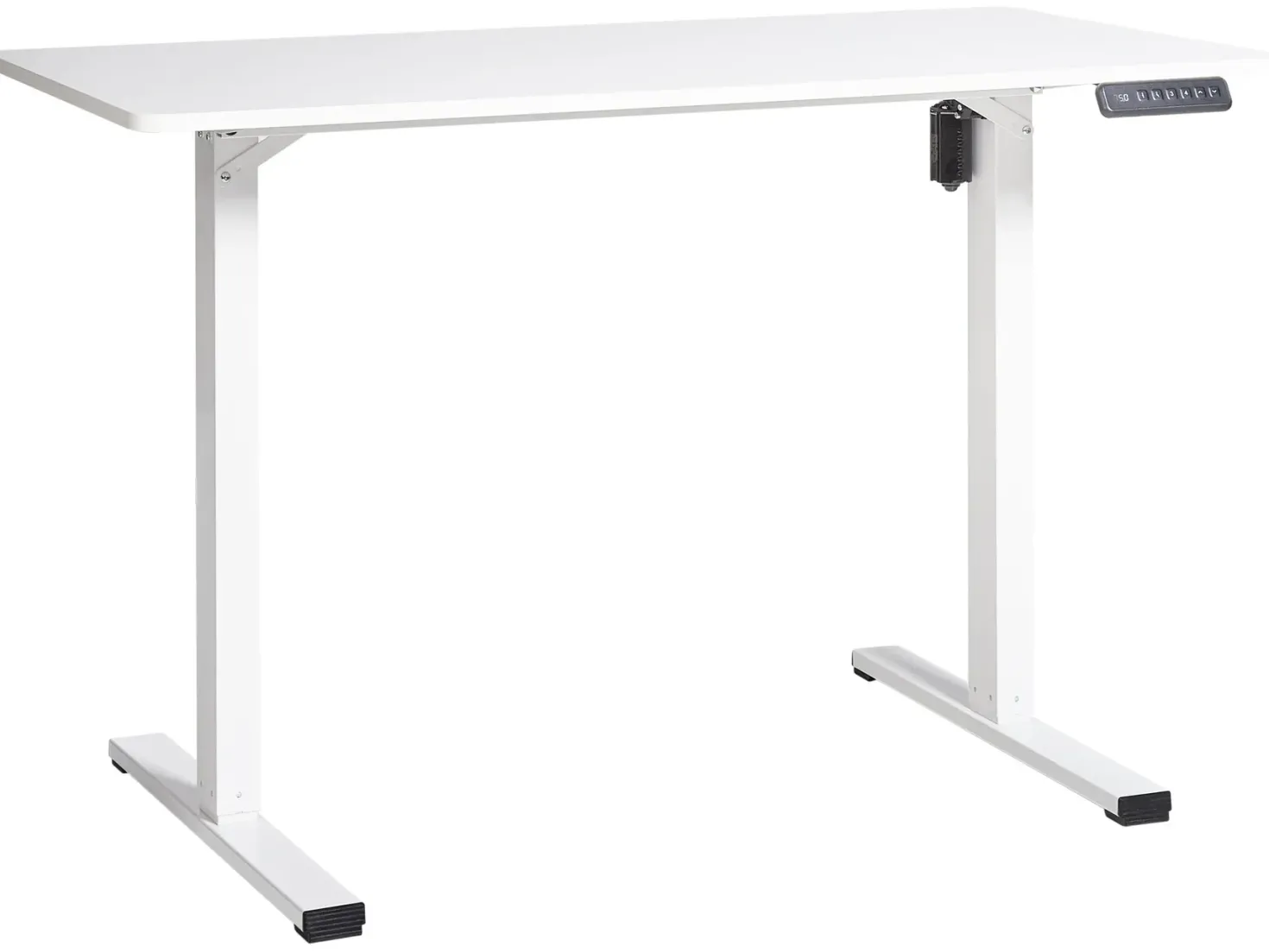 Elektrisk justerbart hæve sænkebord TAVARES Hvid 120 cm 60 cm