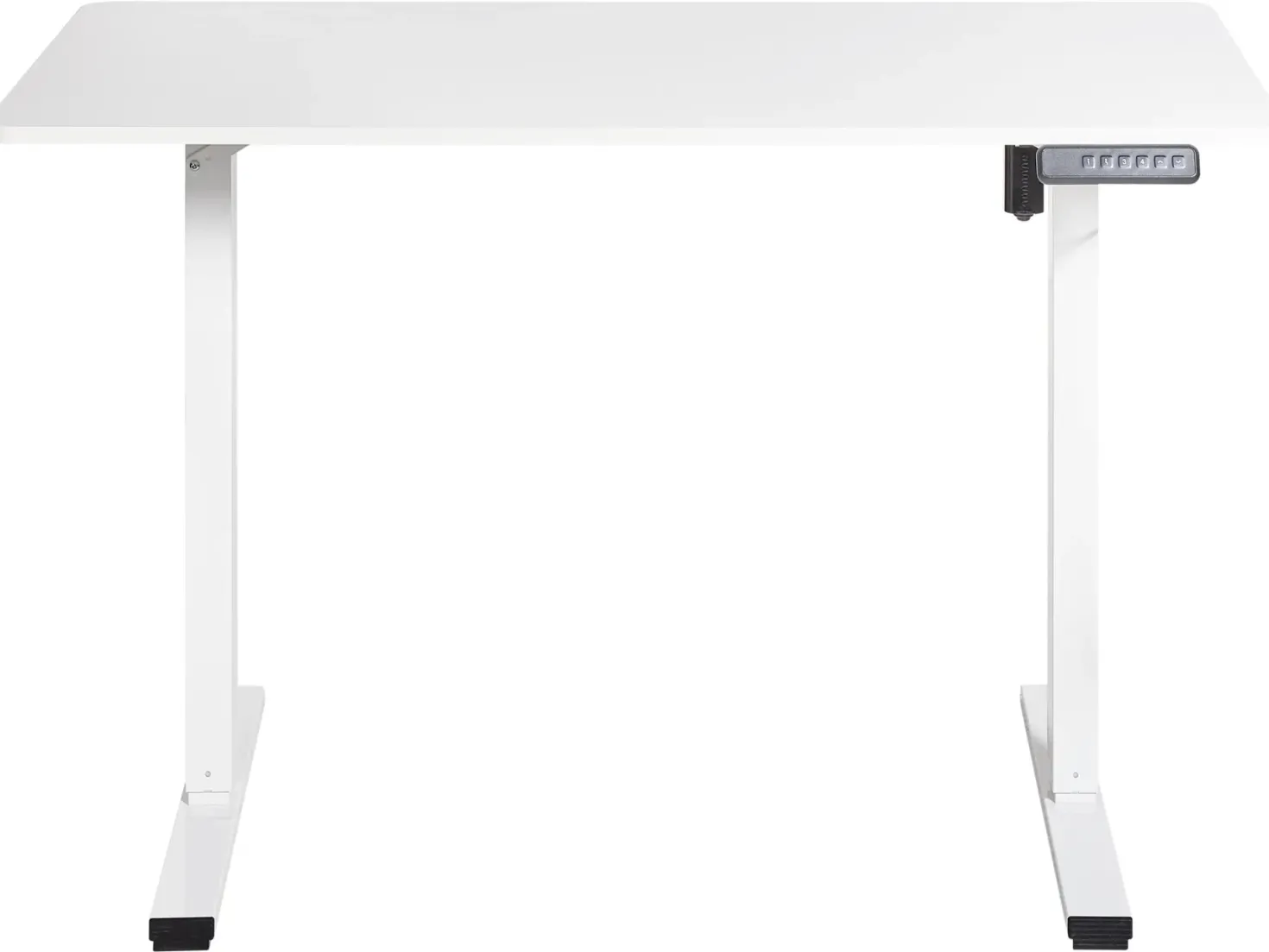 Elektrisk justerbart hæve sænkebord TAVARES Hvid 120 cm 60 cm