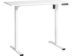 Elektrisk justerbart hæve sænkebord TAVARES Hvid 120 cm 60 cm