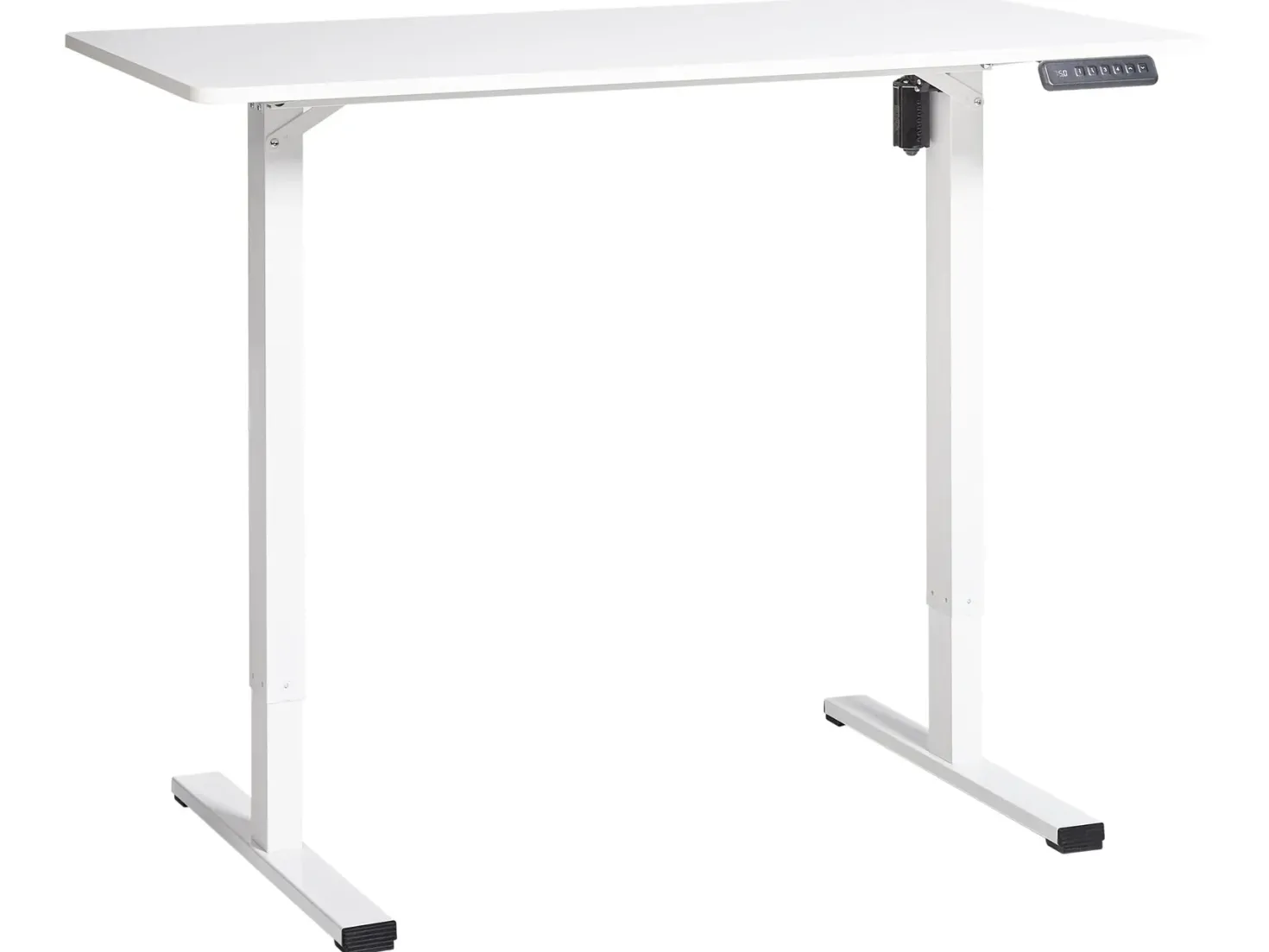 Elektrisk justerbart hæve sænkebord TAVARES Hvid 120 cm 60 cm