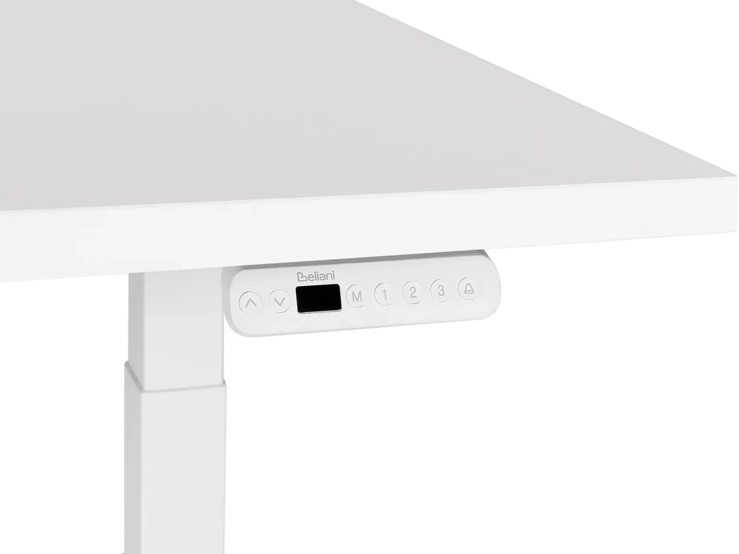 Elektrisk justerbart hæve sænkebord DESTINES Hvid 180 cm 80 cm