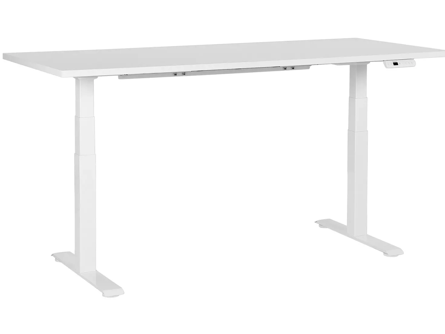 Elektrisk justerbart hæve sænkebord DESTINES Hvid 180 cm 80 cm
