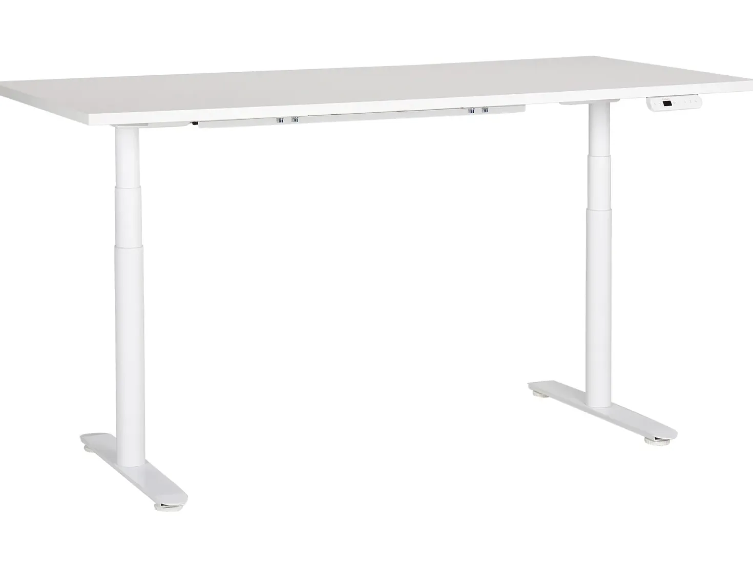 Elektrisk justerbart hæve sænkebord DESTINAS Hvid 180 cm 80 cm