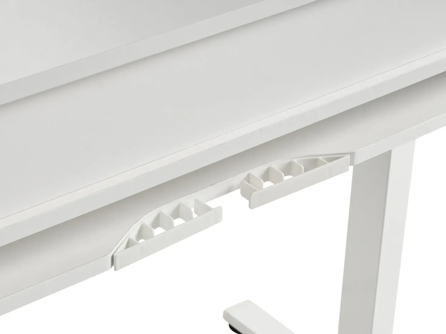 Elektrisk justerbart hæve sænkebord LUCAMA Hvid 120 cm 60 cm med USB-port
