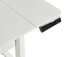 Elektrisk justerbart hæve sænkebord LUCAMA Hvid 120 cm 60 cm med USB-port