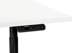 Elektrisk justerbart hæve sænkebord DESTINAS Hvid/sort 160 cm 72 cm