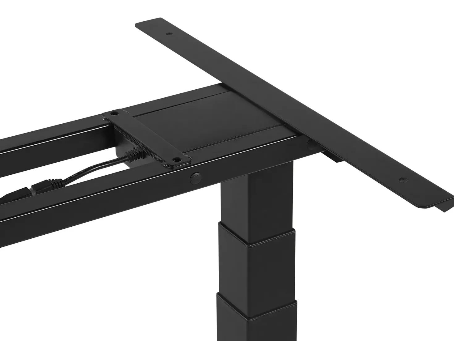 Elektrisk justerbart hæve sænkebord DESTIN II Grå/sort 130 cm 72 cm