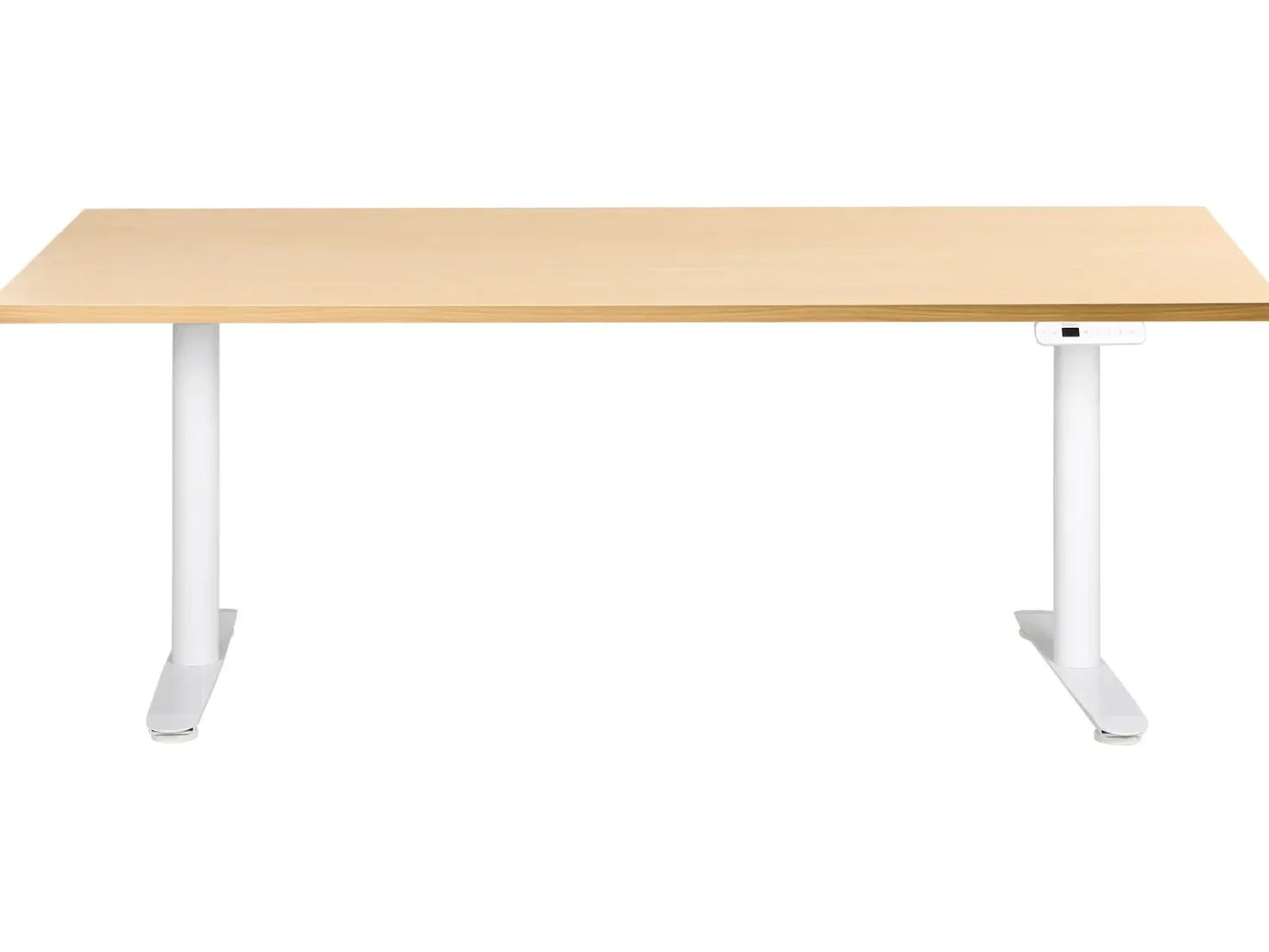 Elektrisk justerbart hæve sænkebord DESTINAS Lysebrun/hvid 180 cm 72 cm