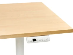 Elektrisk justerbart hæve sænkebord DESTINAS Lysebrun/hvid 180 cm 72 cm
