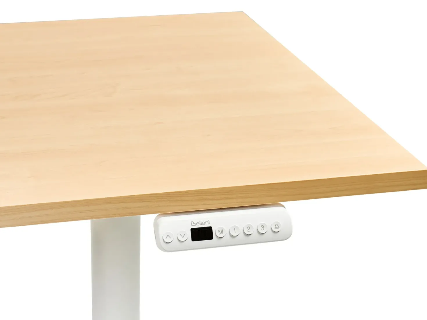 Elektrisk justerbart hæve sænkebord DESTINAS Lysebrun/hvid 180 cm 72 cm