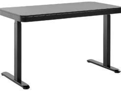 Elektrisk justerbart hæve sænkebord KENLY Sort 120 cm 60 cm med USB-port