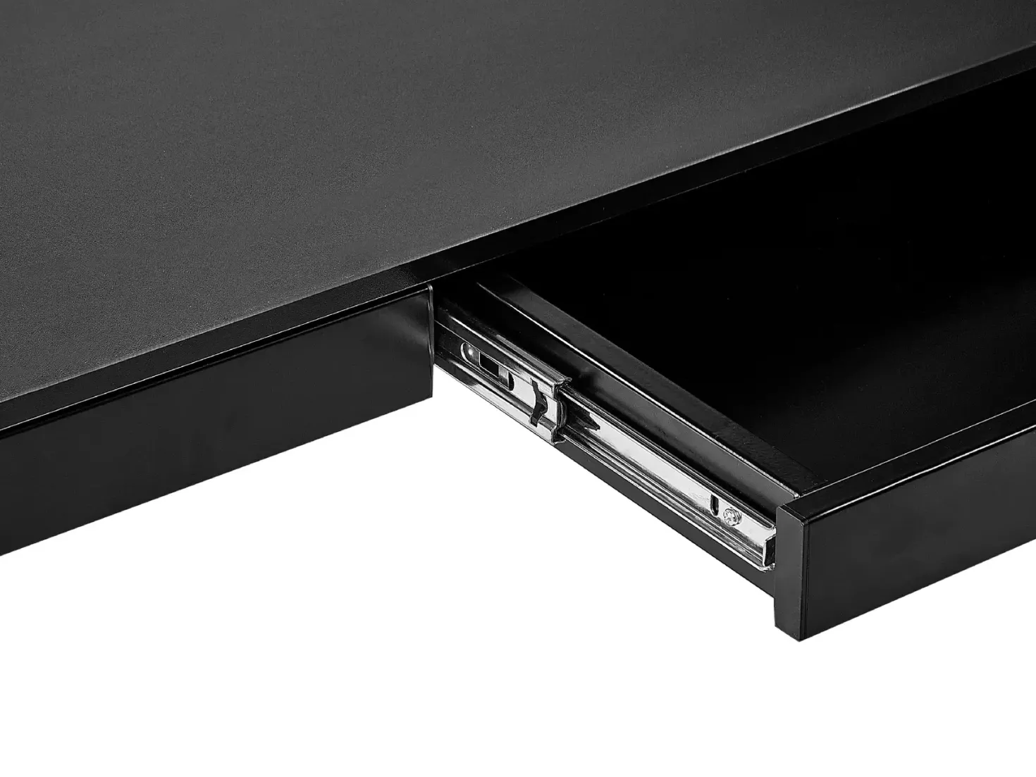 Elektrisk justerbart hæve sænkebord KENLY Sort 120 cm 60 cm med USB-port