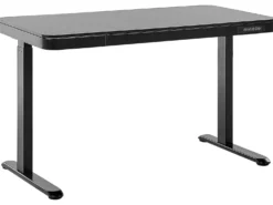 Elektrisk justerbart hæve sænkebord KENLY Sort 120 cm 60 cm med USB-port