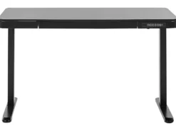 Elektrisk justerbart hæve sænkebord KENLY Sort 120 cm 60 cm med USB-port