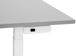 Elektrisk justerbart hæve sænkebord DESTINES Grå/hvid 160 cm 72 cm