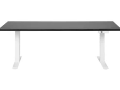 Elektrisk justerbart hæve sænkebord DESTINES Sort/hvid 180 cm 80 cm
