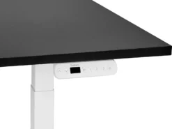 Elektrisk justerbart hæve sænkebord DESTINES Sort/hvid 180 cm 80 cm