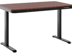 Elektrisk justerbart hæve sænkebord KENLY Mørkebrun 120 cm 60 cm med USB-port