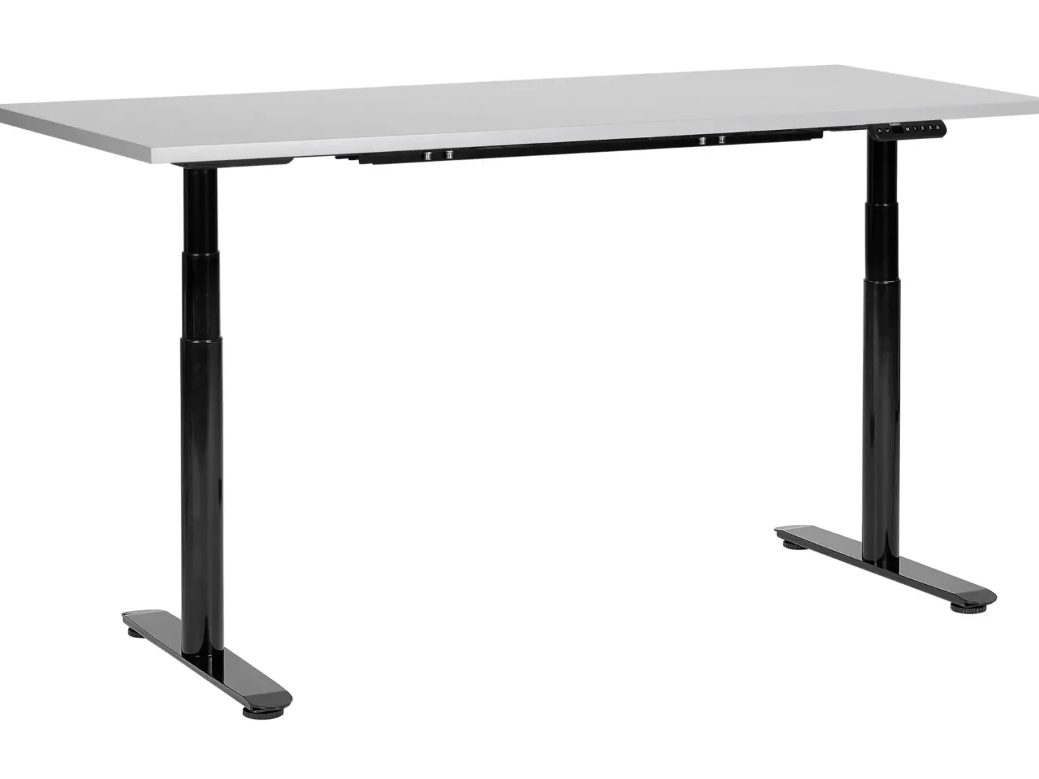 Elektrisk justerbart hæve sænkebord DESTINAS Grå/sort 160 cm 72 cm