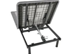 Elektrisk justerbar sengebund BRUNOY 90 x 200 cm Grå