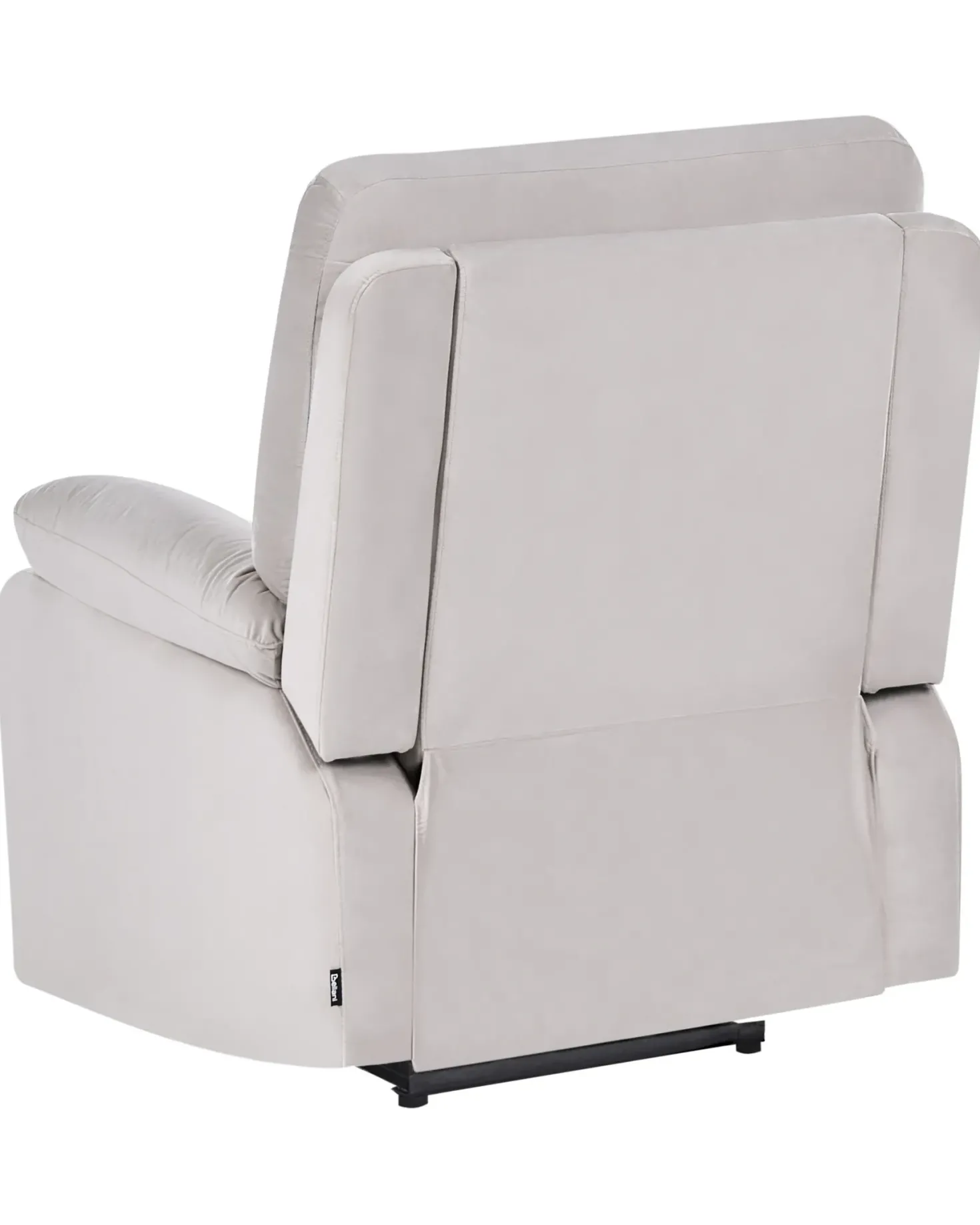 Elektrisk recliner stol BERGEN Inkl. fodstøtte Velour Lys Beige