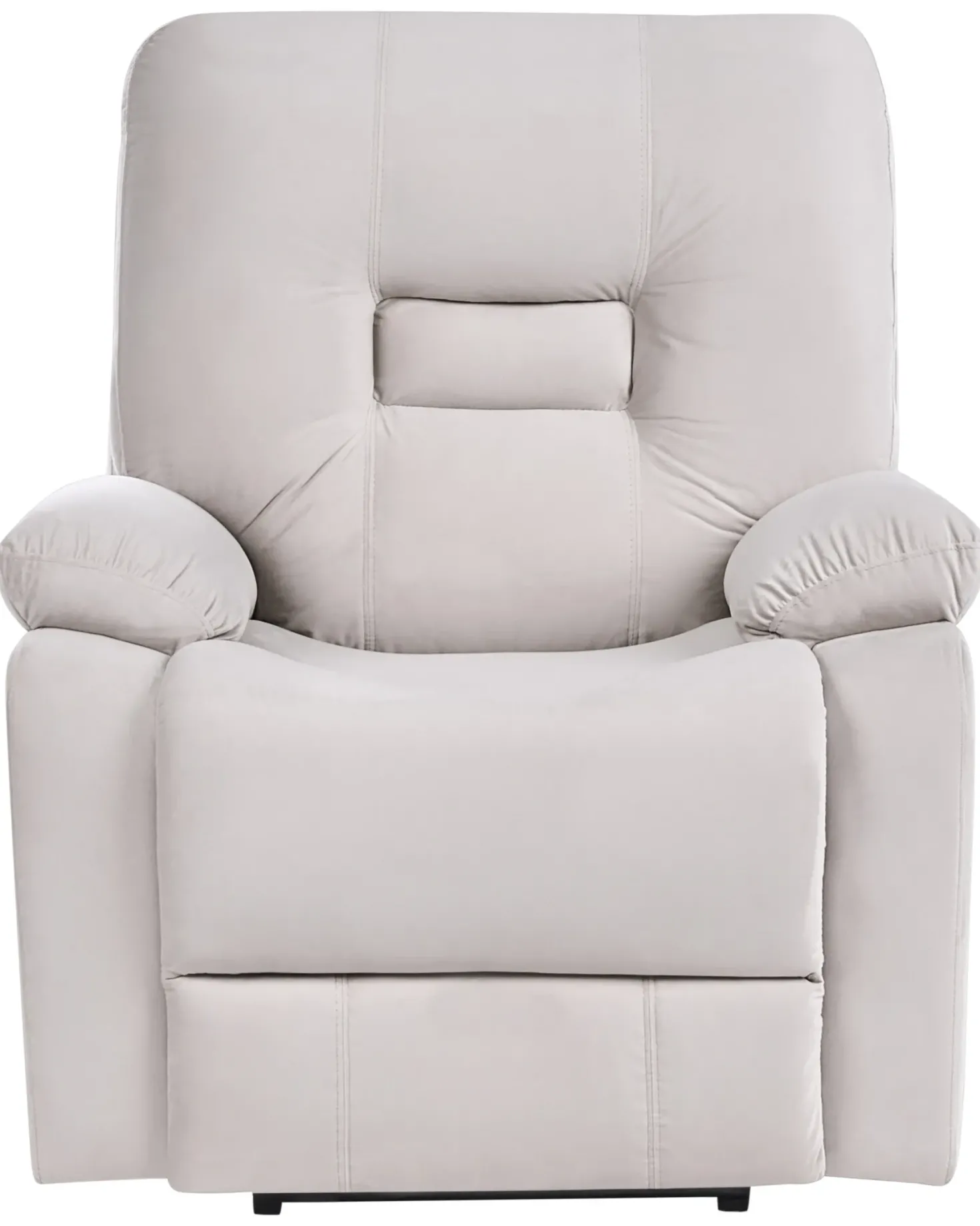 Elektrisk recliner stol BERGEN Inkl. fodstøtte Velour Lys Beige