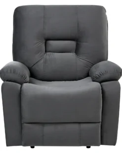 Elektrisk recliner stol BERGEN Velour Mørkegrå