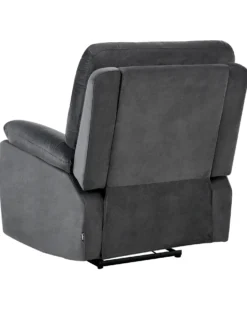 Elektrisk recliner stol BERGEN Velour Mørkegrå