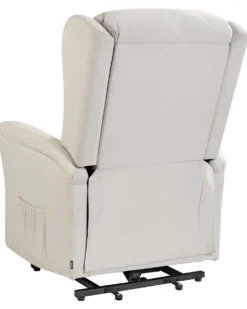 Elektrisk recliner stol ELEGY Inkl. fodstøtte Velour Lys Beige
