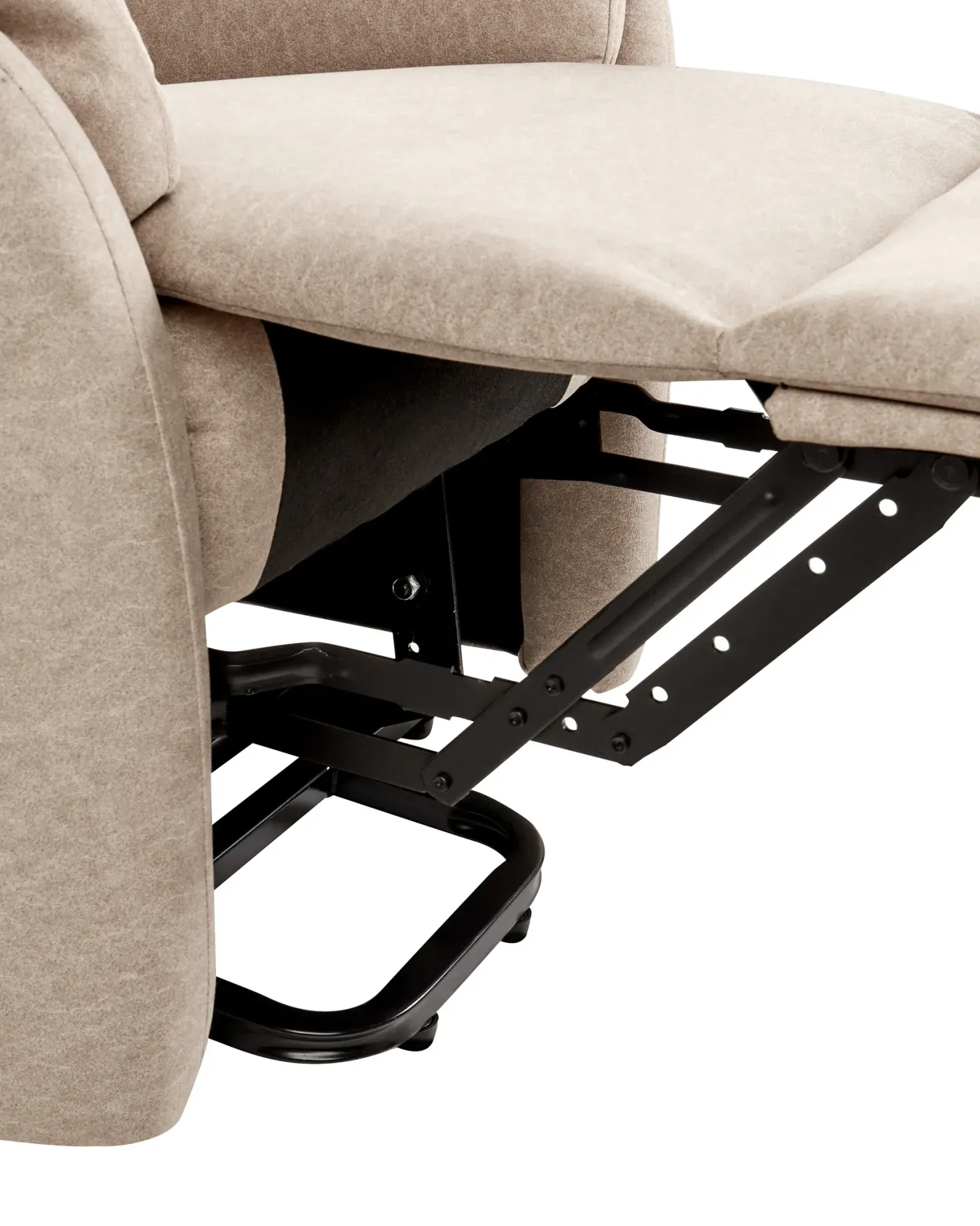 Elektrisk recliner stol ELEGY Inkl. fodstøtte Velour Brungrå
