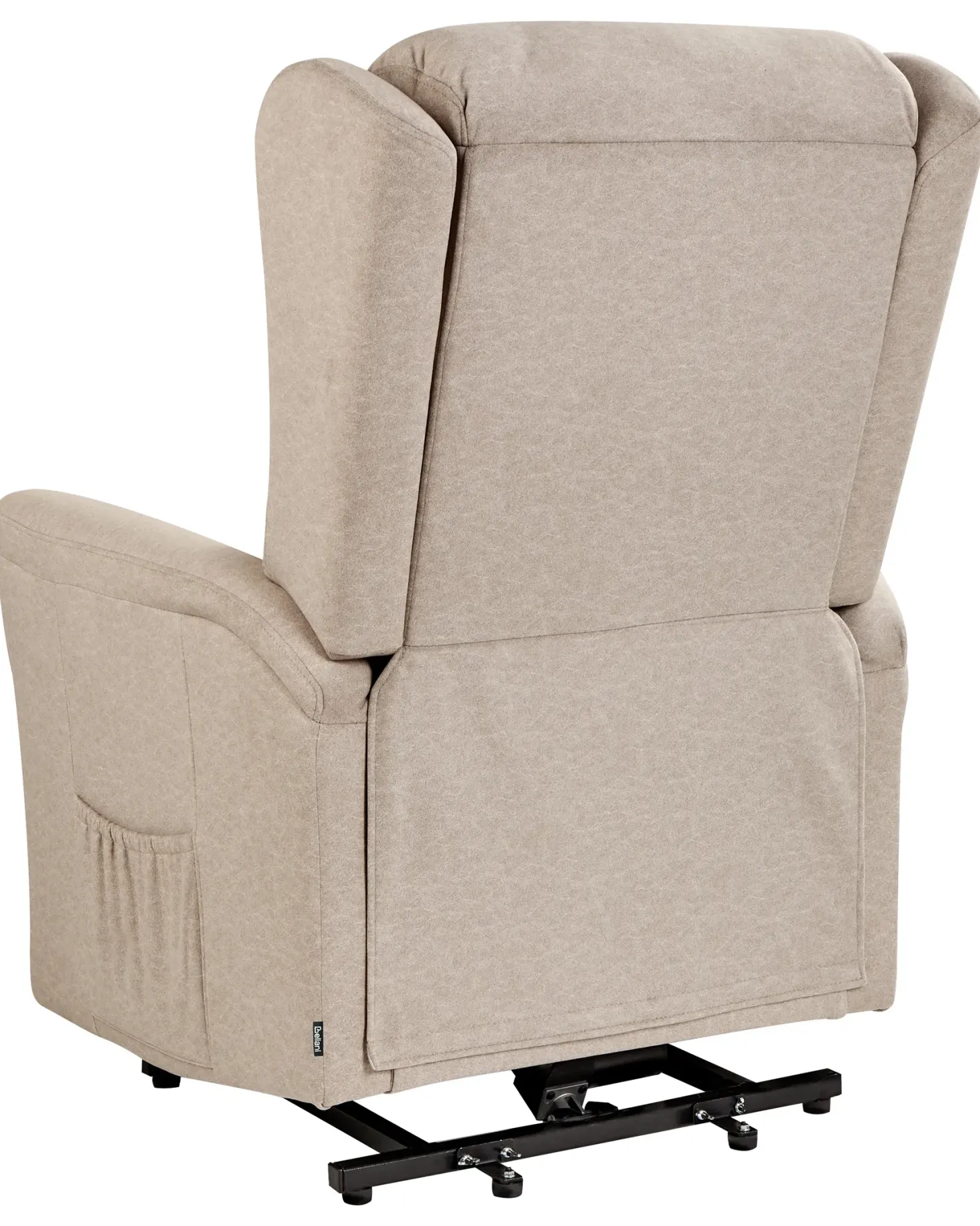Elektrisk recliner stol ELEGY Inkl. fodstøtte Velour Brungrå